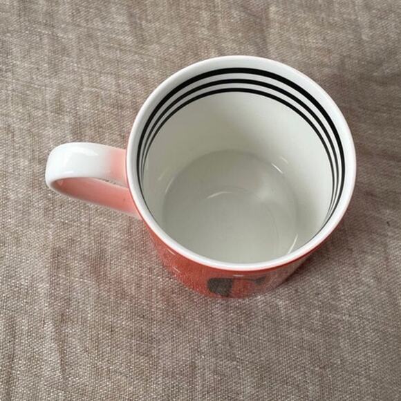 Kate Spade New York To The Letter Lenox "C" Initial Polka Dot Stripes Mug Cup - Picture 5 of 6